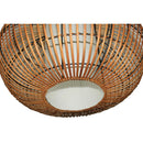 Lampara Colgante Globo Mimbre Cafe