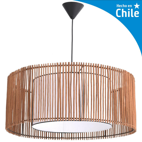 Lampara Colgante Catalina Mimbre Cafe