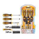 Set Destornillador Puntas Ph/Sl/H/T 24 Piezas Ingco Hksdb02482