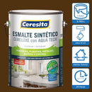Esmalte Sintetico 1 Galon(Es) Semibrillante Cafe