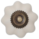 Set De Perillas Porcelana 40 Mm 2 Unidades Crema