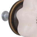 Set De Perillas Porcelana 40 Mm 2 Unidades Crema
