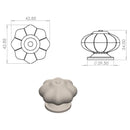 Set De Perillas Porcelana 40 Mm 2 Unidades Crema