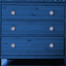 Set De Perillas Porcelana 40 Mm 2 Unidades Azul