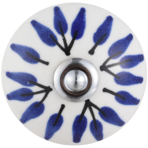 Set De Perillas Porcelana 40 Mm 2 Unidades Azul