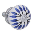 Set De Perillas Porcelana 40 Mm 2 Unidades Azul