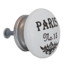 Set De Perillas Paris Porcelana 40 Mm 2 Unidades