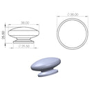 Set De Perillas Home Porcelana 40 Mm 2 Unidades