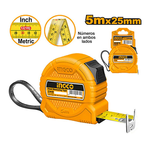 HUINCHA METRICA 25MMX5M INGCO HSMT39525