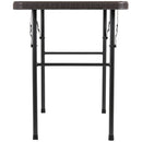 Mesa Plegable Rectangular 120 Cm Cafe Textura