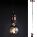 Lampara Soquete Decorativa Metal Rosa
