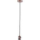 Lampara Soquete Decorativa Metal Rosa