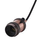 Lampara Soquete Decorativa Metal Rosa