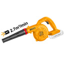 Soplador Inalambrico 20V 2,7M³/Min Ingco Cabli20028