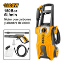 Hidrolavadora Electrica Industrial 1800W/150Bar Ingco Hpwr18008