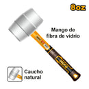 Mazo De Goma Industrial Mango Fv 220Gr/8Oz Blanco Ingco Hruh8908