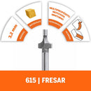 Fresa Redondeo Esquinas 1/8"