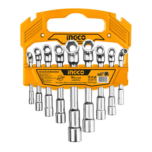 SET LLAVE EN ANGULO L 7-19MM 9 PIEZAS INGCO LASWT0901