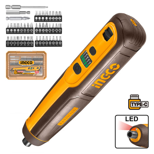 ATORNILLADOR INALAMBRICO +40 ACCESORIOS 1/4