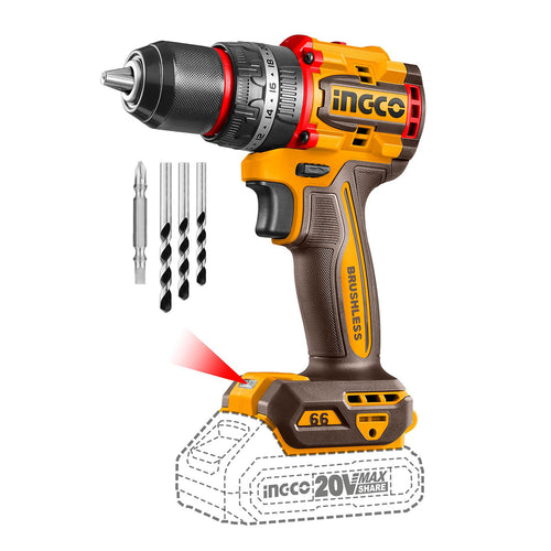 TALADRO PERCUTOR BL INDUSTRIAL COMPACT INALAMBRICO 20V/13MM INGCO CIDLI206681