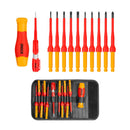 Destornillador Industrial Aislado Vde Punta Intercambiable 12Pza Ingco Hkisd1201