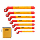 SET LLAVES CORONA ACODADA INDUSTRIAL AISLADA VDE 8-19MM 7PZA INGCO HKISPA0702