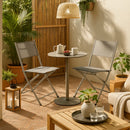 Silla Plegable 46X56X82 Cm. Taupe