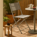 Silla Plegable 46X56X82 Cm. Taupe