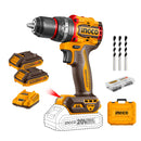 TALADRO PER BL CP +2 BAT Y CARG +47 ACCE INDUSTRIAL 20V/13MM INGCO CIDLI20668-7