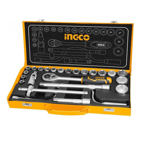 SET DADOS Y CHICHARRA INDUSTRIAL 24 PIEZAS 1/2