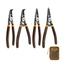 Set Alicates Seguro Seeger Industrial Externo/Interno 180Mm/7" Ingco Hccps26180