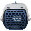 Jaula De Transporte M Para Perro 42.5X40X60 Cm Blanco/Azul