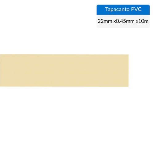 Tapacanto Pvc Almendra Encolado 22X0,45 Mm 10 M