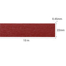 Tapacanto Pvc Rojo Encolado 22X0,45 Mm 10 M