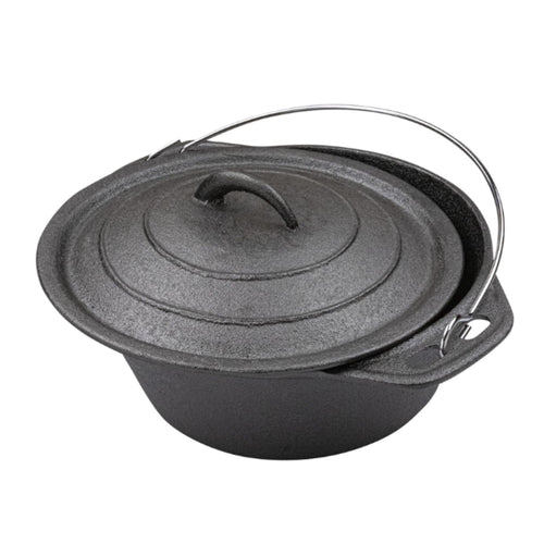 OLLA CON TAPA DE FIERRO FUNDIDO 25CMS