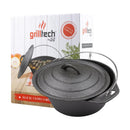 OLLA CON TAPA DE FIERRO FUNDIDO 25CMS