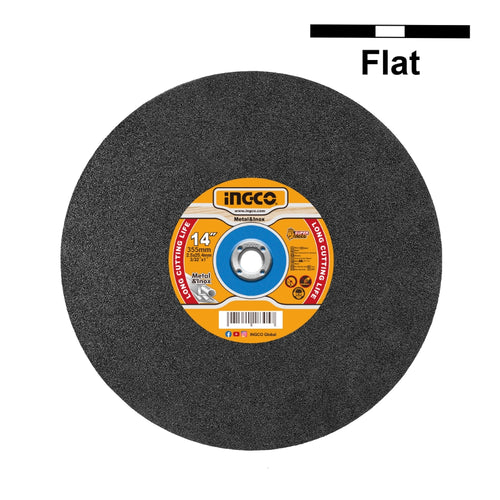 DISCO DE CORTE PLANO PARA METAL E INOX 355X2,5X25MM 14