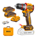 TALADRO ATO BL CP +2 BAT Y CARG +47 ACCE INDUSTRIAL 13MM/20V INGCO CDLI20668