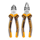 Set Alicate Industrial Universal 8" + Corte Diagonal 7" 2 Piezas Ingco Hkps28216