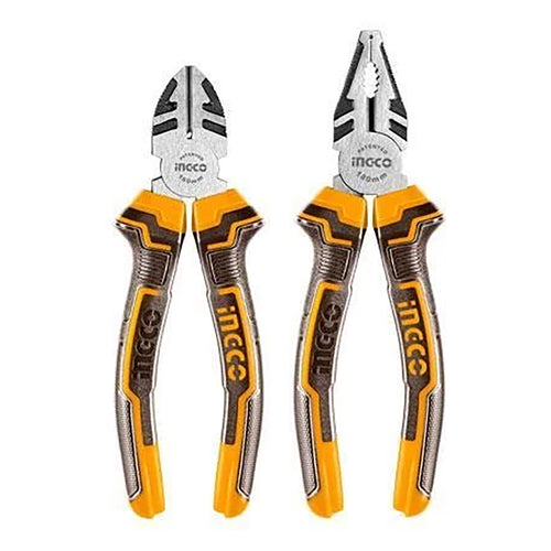 Set Alicate Industrial Universal 8" + Corte Diagonal 7" 2 Piezas Ingco Hkps28216