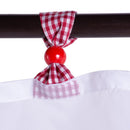 Cenefa De Cocina 45X135Cm Frutillas Cuadrille Roja