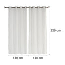 Set De Velos 140X230Cm Crudo