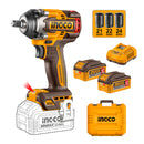 Pistola De Impacto Bl +2Bat 4Ah Y Carg Industrial 1/2" 20V/550Nm Ingco Ciwli2055
