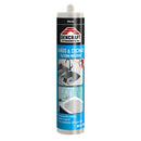 Silicona Acetica Multiuso Baño Y Cocina 300Ml Blanca Dencraft 1001