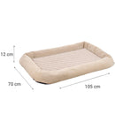 Colchon Mascota Para Perro 12X65X105 Cm Beige