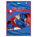 Set 50 Un Globo N9 Tricolor Big Party