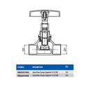 Llave Paso Super Crom 1/2..
