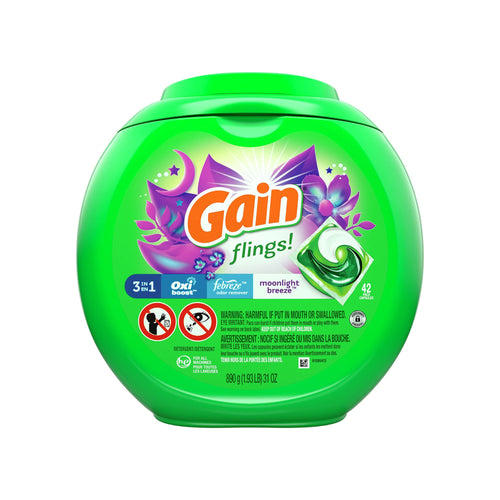 Detergente de ropa concentrado Capsulas Moonlight Breeze 42 pods - Gain