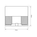 Copla Pvc-P Hi/Hi 2" 1U