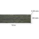Tapacanto Pvc Espresso Encolado 22X0,45 Mm 10 M